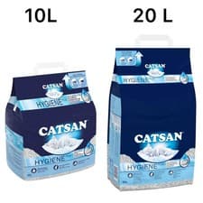 Image of CATSAN Hygiene Plus NonClumping Adult Cat and Kitten Litter 100% Natural 10L,20L