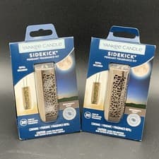 Image of Yankee Candle Sidekick Car Freshener Pendant Starter Kit Midsummer's Night X2