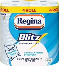 Image of Regina Blitz Household Towel 3-Ply 280 Sheets (Pack of 4)