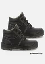 Image of MENS LIGHTWEIGHT CHUKKA LEATHER SAFETY BOOTS SIZE 8