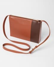 Image of Designer Paul Smith Brown Leather Concertina Shoulder Crossbody Bag BNWT RRP£550