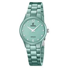 Image of Festina Ladies Watch F20751-3 Ceramic Green, 30.5mm