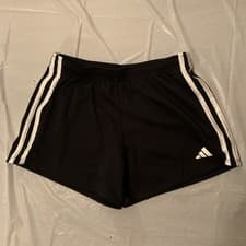 Image of Adidas | Girls 3-Stripes Mesh Black Shorts | Size Large (14) | NWOT T3