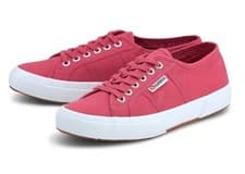 Image of Superga Womens 2750 COTU Pink Lace Up Trainers