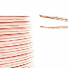 Image of 50m 2 x 0.4mm² Oxygen Free Copper (OFC) HiFi Speaker Cable Transparent