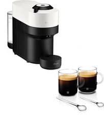 Image of Nespresso XN920141 Pod Coffee Machine Barista Krups Vertuo Pop Coconut White
