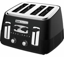 Image of TEFAL Avanti Classic TT780N40 4-Slice Toaster - Matte Black BOX DAMAGE