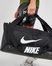 Image of NIKE BRASILIA 9.5 DUFFEL TRAINING SPORTS GYM BAG BLACK WHITE MEDIUM 60L