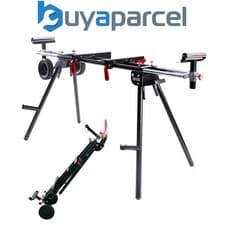 Image of Excel 7475 Universal Mitre Saw Stand Folding & Adjustable Legs with Wheels