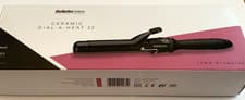 Image of BaByliss Pro Ceramic Curling Tongs Dial A Heat 32mm Hair Styling New in Box