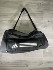 Image of adidas Essentials Unisex 3-Stripes Duffel Bag Black/White, Large