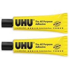Image of UHU All Purpose Glue 35ml Extra Strong Clear Adhesive Pack of 4