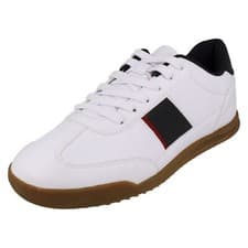 Image of Mens Ben Sherman 'Legend' White Synthetic Casual Lace Up Trainers