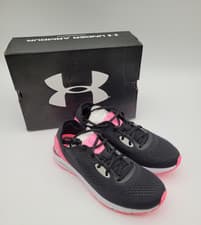 Image of Under Armour UA W HOVR Sonic 5 Running Trainers Lace Up Black Mix Size 7 NEW F2