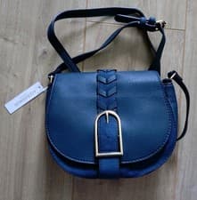 Image of New Accessorize Teal Plait Buckle Detail Handbag Bag