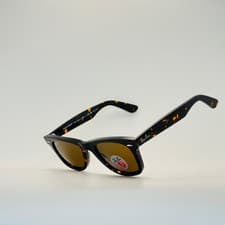 Image of Ray Ban RB2140 Wayfarer Tortoise Frame Brown polarized Lenses