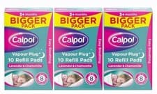 Image of Calpol Vapour Plug Refill Pads, Pack of 10 (Bigger Pack) X 3