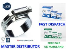 Image of JCS Hi-Grip Zinc W1 & SS W4 Hose Clip/Clamp, Worm Drive, BS5315 GREAT PRICES