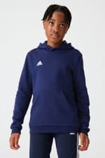 Image of adidas Entrada 22 Kids Football Hoody Youth Navy Sports Teamwear Top Boys