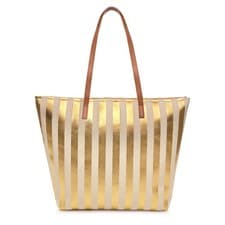 Image of A2Z Ladies Canvas Tote Bag Weekend Vibes Shopper with PU Handles Shoulder Bag
