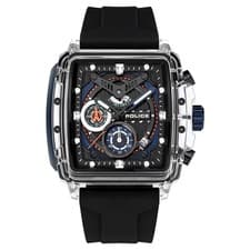 Image of POLICE Clout Chronograph Men's Watch Black/Transparent Chrono PEWGO0052401