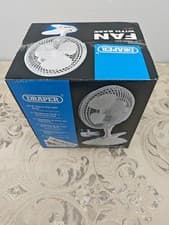 Image of Draper 08710 6' Clip-on Desk Fan, Ideal for Home and Office Use. Portable Quiet