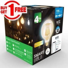 Image of 4lite Smart WiZ Connected LED Smart Filament Bulb Amber G125 E27 WiFi 1/8018