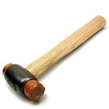 Image of Thor No1 No2 No3 No4 Copper + Rawhide Faced Hammer Hide Mallet Dead Blow