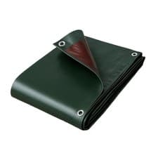 Image of Extra Thick 240GSM Tarpaulin Heavy Duty Waterproof Tarp Cover Green Brown Sheet