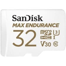 Image of SanDisk Max Endurance MicroSD Card 100MBs with Adapter 32GB SDSQQVR-032G-GN6IA