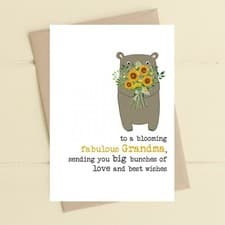 Image of Fabulous Grandma Love and Best Wishes - Greeting Card