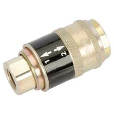 Image of Draper 1/4" BSP Female Parallel Safeflow Air Line Coupling For Power Tools