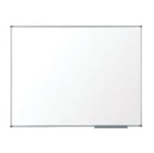 Image of Nobo Basic Steel Magnetic Whiteboard 1200 x 900mm New + Next Day Delivery