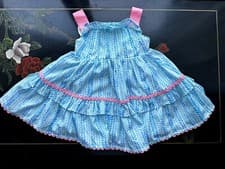 Image of Monsoon Baby 3-6m Blue Dress
