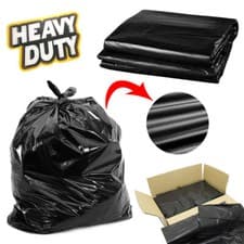 Image of EXTRA STRONG HEAVY DUTY BIN LINERS BAGS RUBBISH WASTE REFUSE SACKS 160G 200G UK