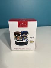 Image of Hallmark 2023 Keepsake Ornament Batman and Robin Funko Pop! 24-22