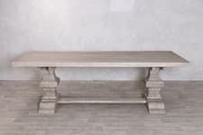 Image of RUSTIC EXTENDING DINING TABLE OAK KITCHEN PEDESTAL TABLE 2 SIZES & COLOURS