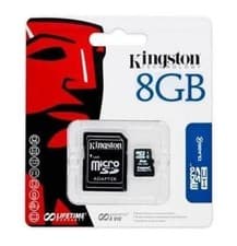 Image of Kingston 8GB MICRO SDHC MEMORY CARD WITH ADAPTER CLASS 4