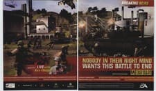 Image of Battlefield 2: Modern Combat PS2 Xbox FPS Video Game Art 2005 Vintage Print Ad