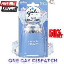 Image of Glade Sense & Spray Air Freshener Refill, Clean Linen, 2 Refills (2 x 18ml)