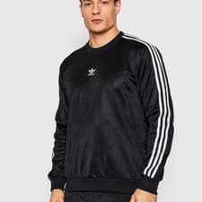 Image of UK Size M Adidas Originals Adicolor Classic Trefoil High Shine Crew Sweatshirt