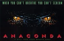 Image of MOVIE POSTER ~ Anaconda 1997 26x40" Snake Jon Voight Jennifer Lopez Eric Stoltz