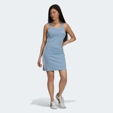 Image of ADIDAS Women's Blue Adicolor Classic Raceback Dress RRP £30