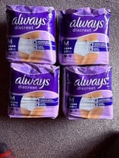 Image of Always Discreet Underwear Incontinence Pants Normal, medium 12pants x4 packs