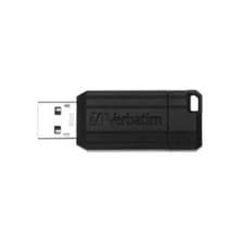 Image of Verbatim 64GB Black Pinstripe USB Drive 49065