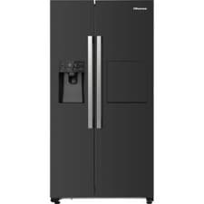 Image of Hisense RS694N4BBE 91cm Frost Free American Fridge Freezer Black E Rated