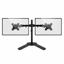 Image of Dual Monitor Stand Double Display Computer Monitor Arm Mount Desk 13-27" Screen