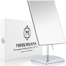 Image of Large Free Standing Mirror for Bathroom Countertop, Dressing Table, Desk and Be