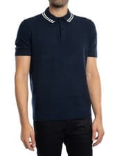 Image of Ted Baker Men's Regular Stitched Polo Shirt, Blue