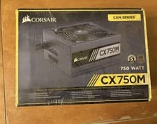 Image of Corsair CX750M 750W Modular ATX PC PSU Power Supply Black 80 Plus Gold